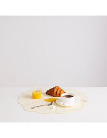 WILD ROSE PLACEMATS - IVORY & YELLOW - Set of 2