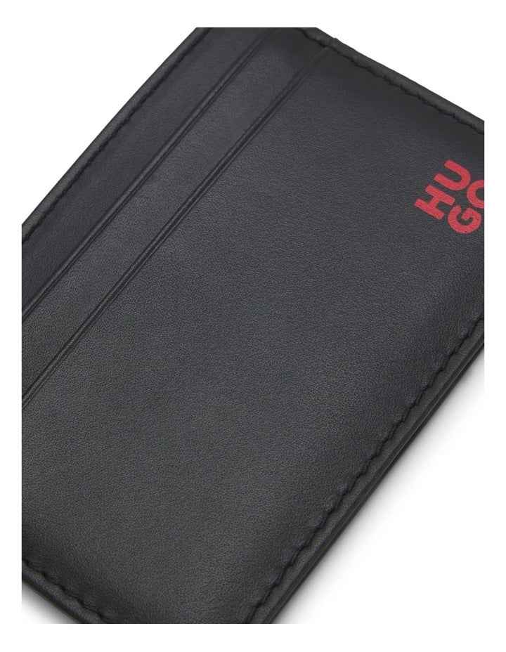 Leather Card Holder Wallet - Black