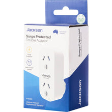 Jackson Surge Protected Double Adaptor - Vertical Style Each