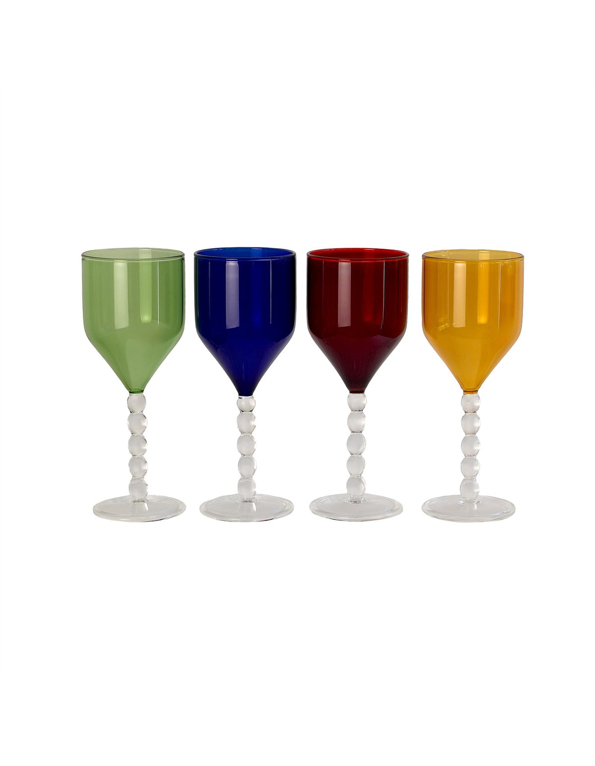 PERLE BAROQUE WINE GLASSES - Set of 4