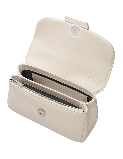 The Belsize Puffy Small Shoulder Bag in Salt