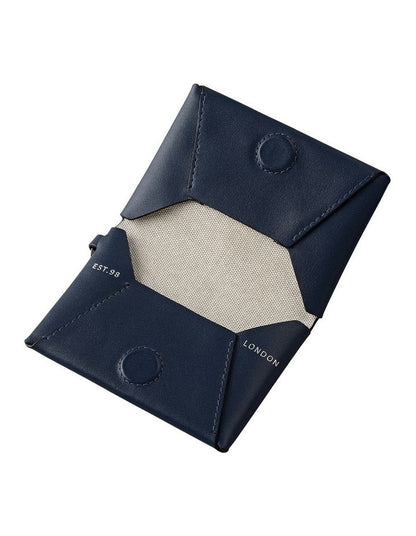 The Connaught Small Credit Card Holder in Naval
