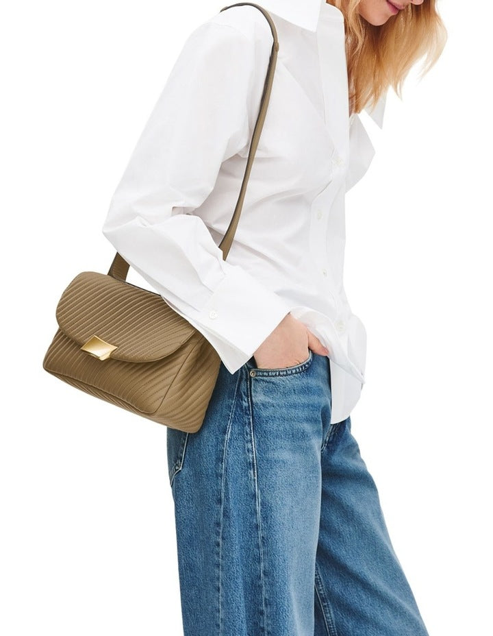 The Belsize Mini Crossbody Bag in Acorn