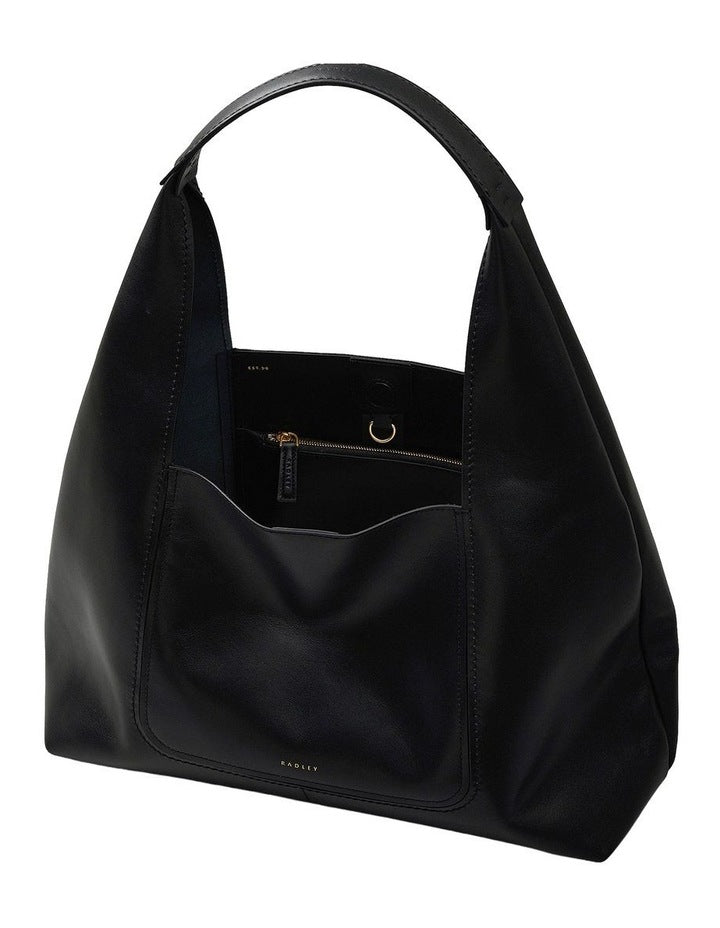 The Maudie Large Shoulder Bag in Black