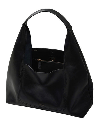 The Maudie Large Shoulder Bag in Black