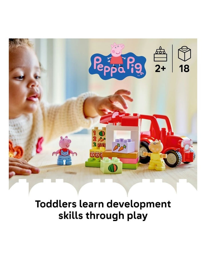 Duplo Peppa Pig Tractor And Market 10468