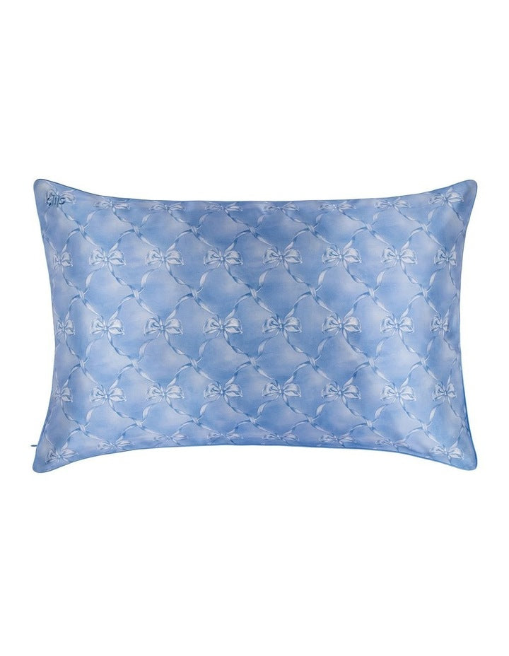 Pure Silk Queen Pillowcase in Bluebelle