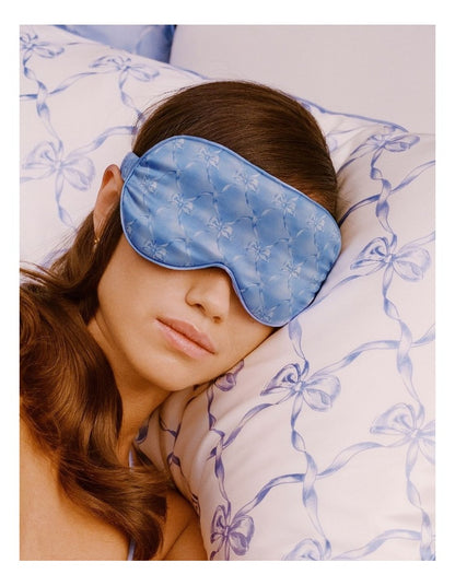 Pure Silk Contour Sleep Mask in Bluebelle