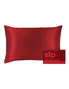 Pure Silk Queen Pillowcase in Scarlet