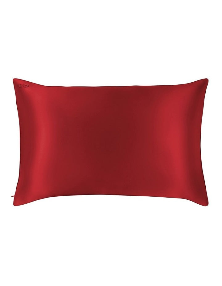 Pure Silk Queen Pillowcase in Scarlet
