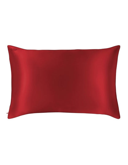 Pure Silk Queen Pillowcase in Scarlet