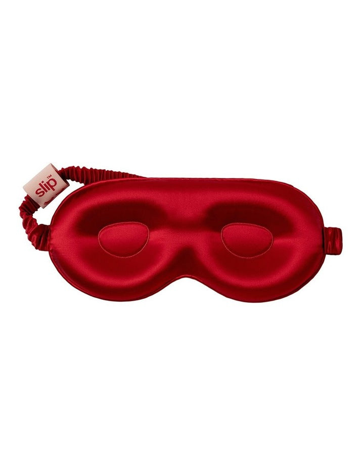 Pure Silk Contour Sleep Mask in Scarlet