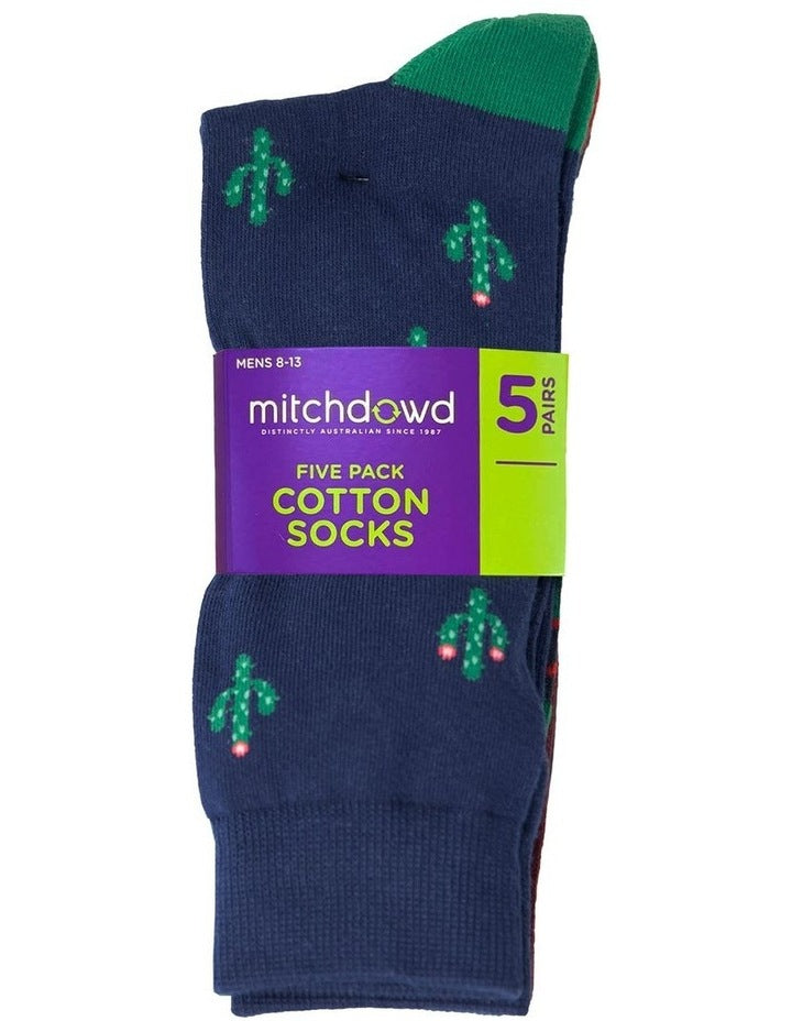 Frontier Follies Cotton Socks 5 Pack in Multi