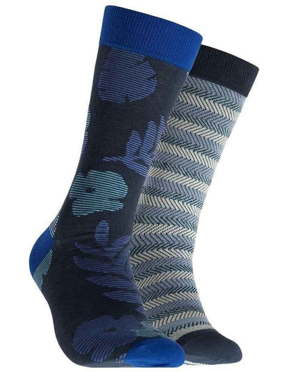 Mountains Cotton Socks 2 Pack in Multi