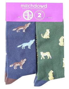 Howl & Prowl Bamboo Blend Socks 2 Pack in Multi