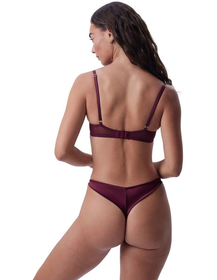 Edelweis Push Up Bra in Berry