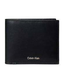 Raised EW Bill Fold Wallet in Black