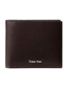 Raised EW Bill Fold Wallet in Dark Brown
