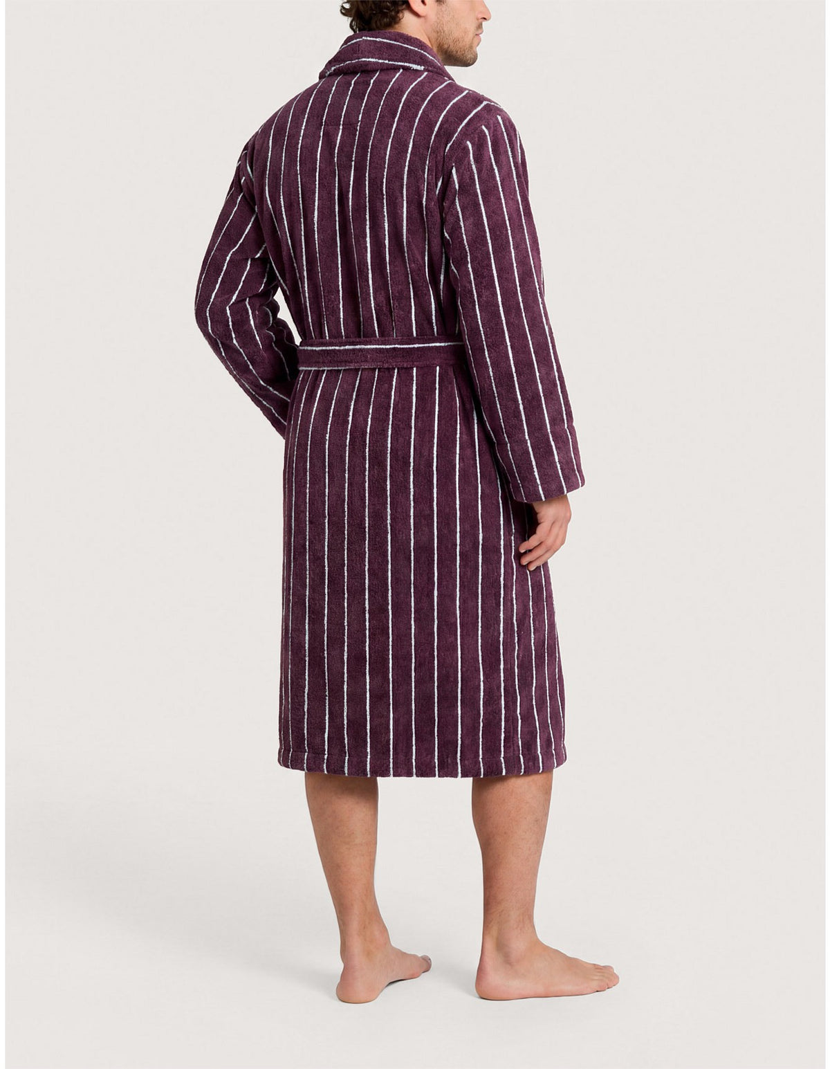 AVEN STRIPE DAD ROBE SMALL / MEDIUM ROBE IN CLOVE