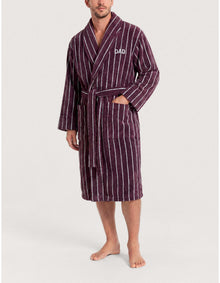 AVEN STRIPE DAD ROBE LARGE / X-LARGE ROBE IN CLOVE