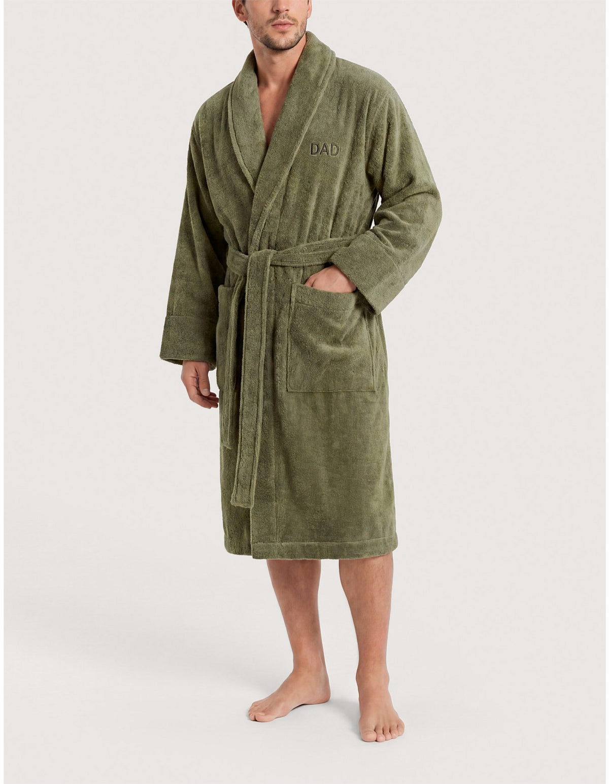 AVEN DAD ROBE SMALL / MEDIUM ROBE IN GREEN OLIVE