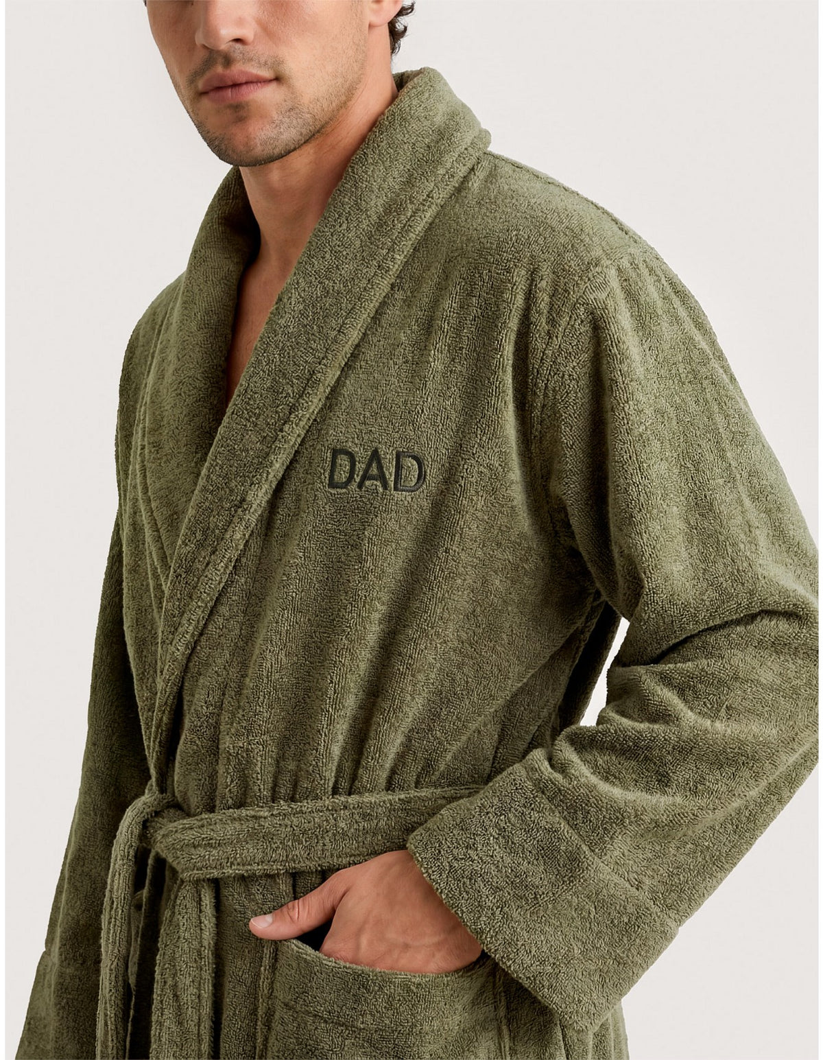 AVEN DAD ROBE SMALL / MEDIUM ROBE IN GREEN OLIVE