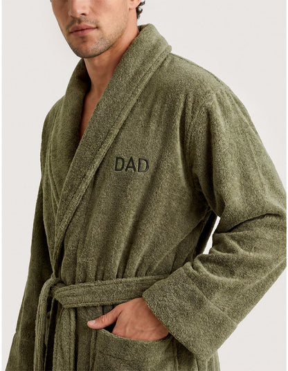AVEN DAD ROBE SMALL / MEDIUM ROBE IN GREEN OLIVE