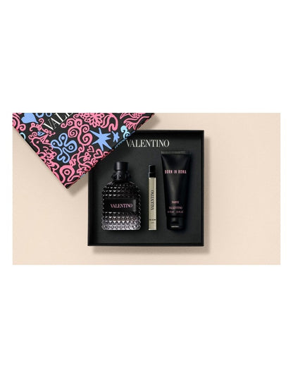 Valentino Born In Roma Uomo 100ml Set (Includes BIR Uomo 10ml & Shower Gel 75ml)