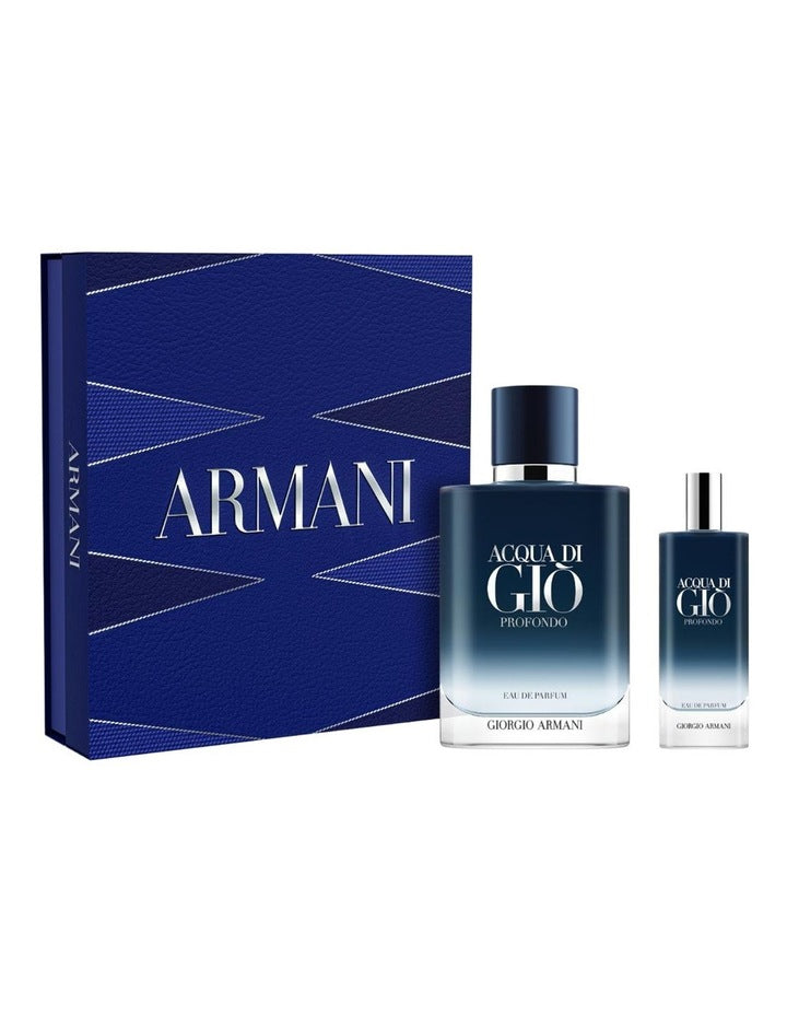 Acqua Di Gio Homme Profnodo EDP 100ml Set (Includes ADGH Profondo EDP 15ml)