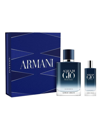 Acqua Di Gio Homme Profnodo EDP 100ml Set (Includes ADGH Profondo EDP 15ml)