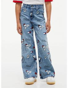 Girls 8-16 Mabel High Rise Wide Leg Peanuts® Jeans
