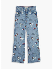 Girls 8-16 Mabel High Rise Wide Leg Peanuts® Jeans
