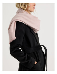 Chevron Woven Winter Scarf in Mauve