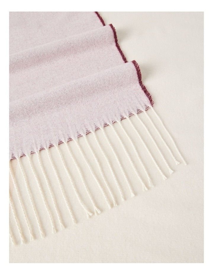 Dayton Brushed Winter Scarf in Blush