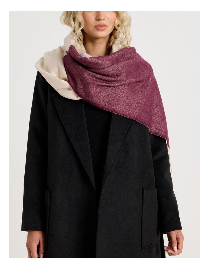 Dayton Brushed Winter Scarf in Blush