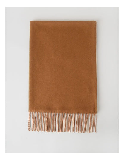 Dayton Brushed Winter Scarf in Camel