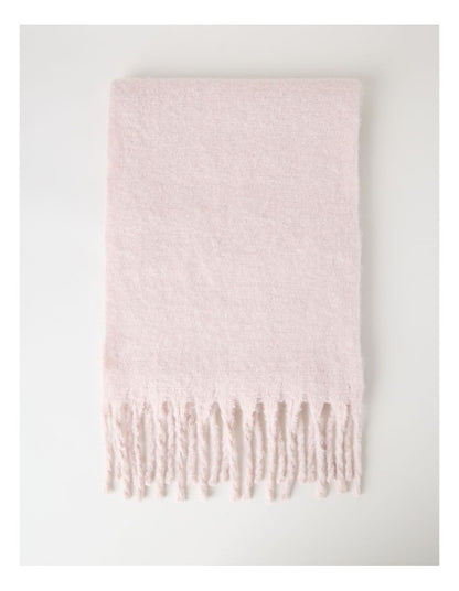 Sienna Brushed Chunky Winter Scarf in Blush