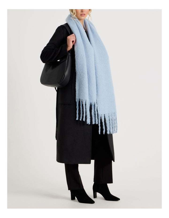 Lydia Two Tone Winter Scarf in Blue