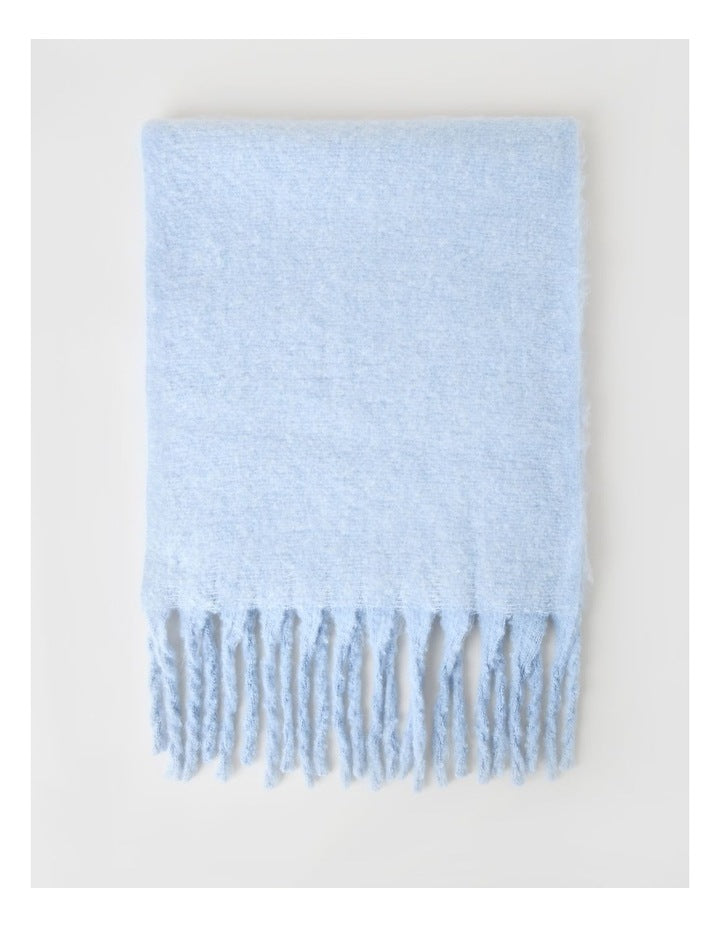 Lydia Two Tone Winter Scarf in Blue
