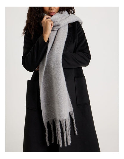Lydia Two Tone Winter Scarf in Grey