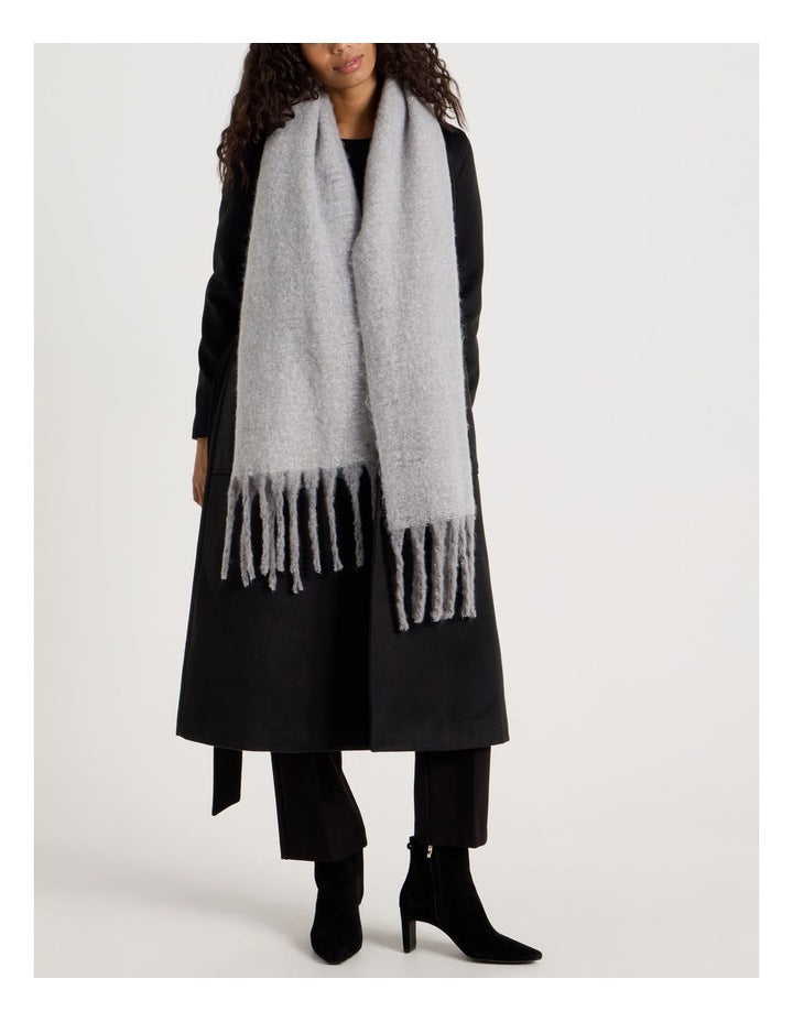Lydia Two Tone Winter Scarf in Grey