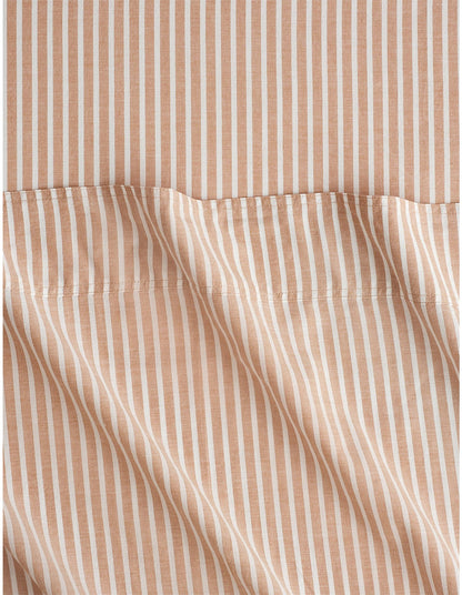 REILLY STRIPE KING SINGLE SHEET SET IN SPICE