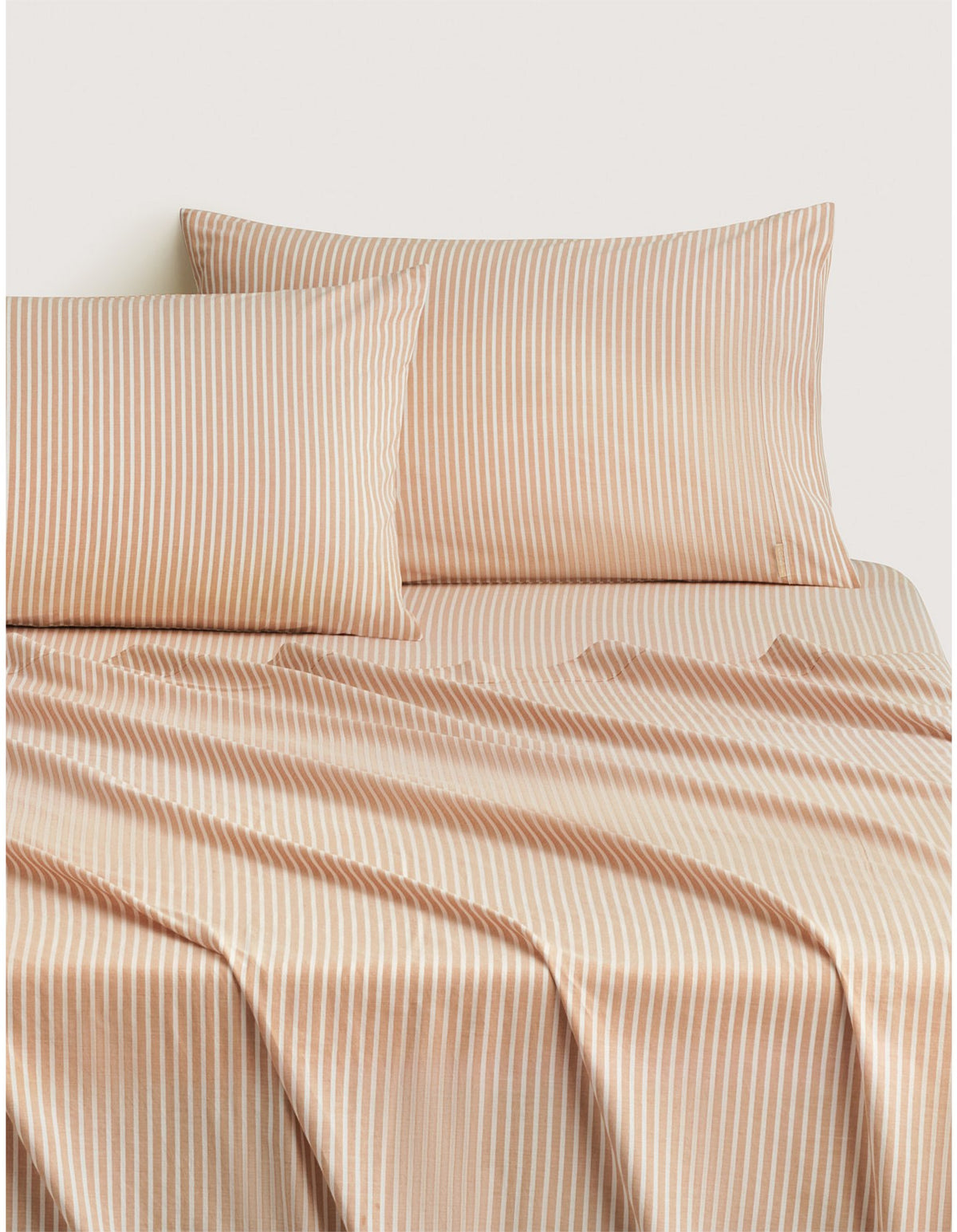 REILLY STRIPE DOUBLE SHEET SET IN SPICE