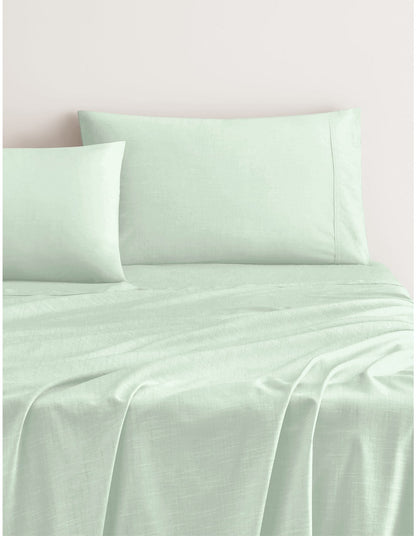 REILLY KING SINGLE SHEET SET IN LIGHT PEPPERMINT