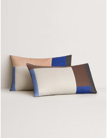 ABBOTSON COLOUR BLOCK PILLOWCASE PAIR IN MULTI