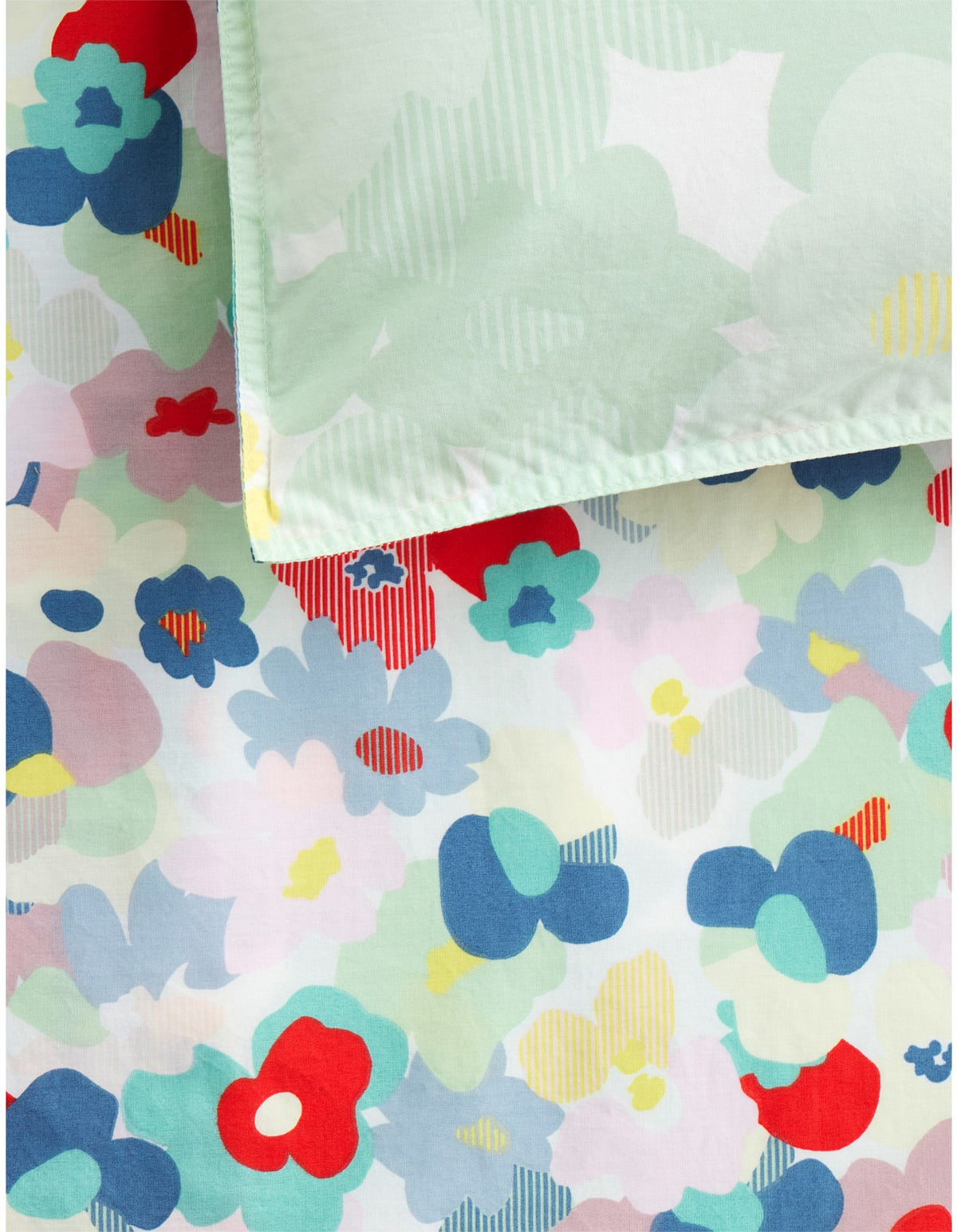 BAYLEY BLOOM SINGLE QUILT COVER SET IN POPPY