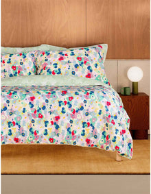 BAYLEY BLOOM SINGLE QUILT COVER SET IN POPPY