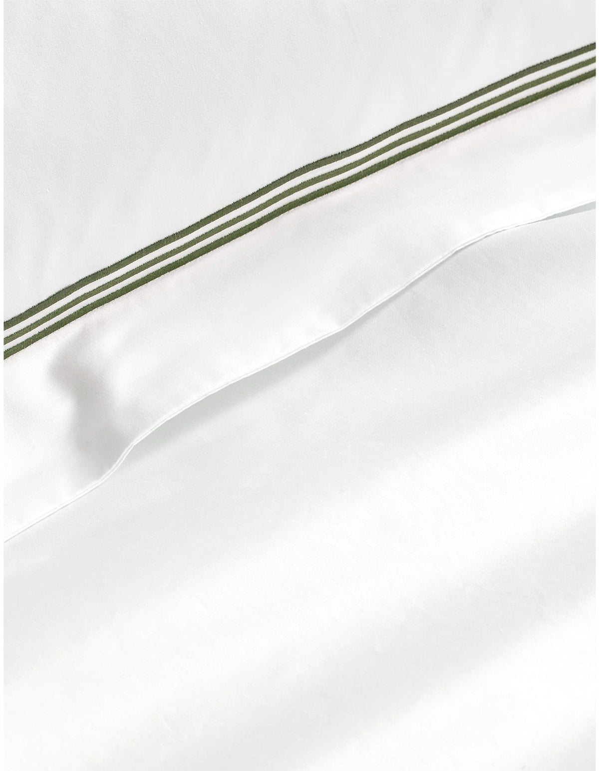 PALAIS EUROPEAN PILLOWCASE IN SNOW/MOSS