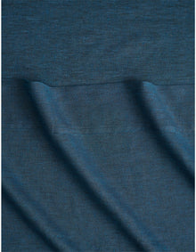 ABBOTSON KING FLAT SHEET IN DEEP BLUE MARLE