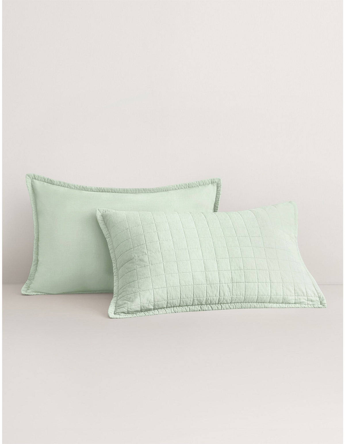 REILLY PILLOWCASE SHAM IN LIGHT PEPPERMINT